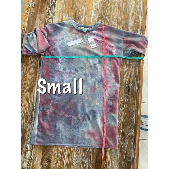 BOGO Jersey tie dye print tunic dress NWTS. S, M, L - Picture 6 of 12